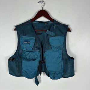 Patagonia Teal Mesh Fishing Vest M